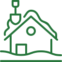 Rooftop Snow Removal Icon